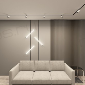 DK8040-BW+BK Акцентный светильник SMART SPOT 9W DIM 3000K-6000K, черный с белым, алюминий