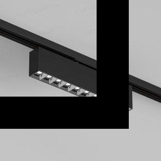 DK6444-BK Поворотный однофазный трековый светильник EDDER со светодиодом L273mm 220V 20W 30° 4000K IP20 черный алюминий