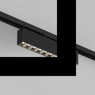 DK6434-BK Поворотный однофазный трековый светильник EDDER со светодиодом L273mm 220V 20W 30° 3000K IP20 черный алюминий