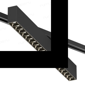 DK6634-BK Поворотный однофазный трековый светильник EDDER со светодиодом L538mm 220V 40W 30° 3000K IP20 черный алюминий