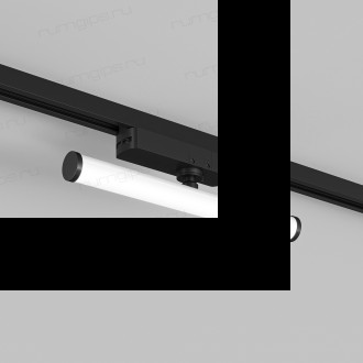 DK6448-BK Поворотный однофазный трековый светильник STROM со светодиодом L300mm 220V 10W 150° 4000K IP20 черный алюминий/акрил