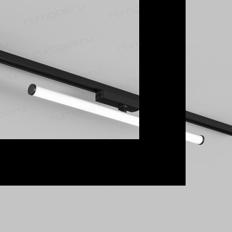 DK6648-BK Поворотный однофазный трековый светильник STROM со светодиодом L600mm 220V 15W 150° 4000K IP20 черный алюминий/акрил