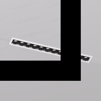 DK2515-WB Встраиваемый светильник SPACE со светодиодом L240mm 220V 20W 38° 4000К IP20 белый/черный алюминий