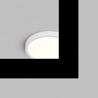 DK6520-WH Накладной светильник THIN, IP40, 18W, 3000K/4000K/6500K, переключатель цветовой температуры на корпусе, белый, полимер