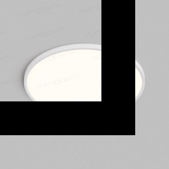 DK6524-WH Накладной светильник THIN, IP40, 50W, 3000K/4000K/6500K, переключатель цветовой температуры на корпусе, белый, полимер