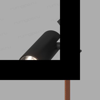 DK5546-BK Поворотный светильник для трека-ремня Belty, серия Spot, со светодиодом, D35*L126.5мм, 48V DC, 7W, RA90, 30°, 4000K, IP20, черный, алюминий