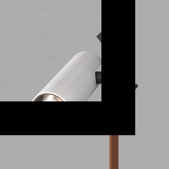 DK5546-BW+BK Поворотный светильник для трека-ремня Belty, серия Spot, со светодиодом, D35*L126.5мм, 48V DC, 7W, RA90, 30°, 4000K, IP20, белый с черным, алюминий