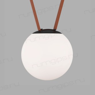 DK5552-BK Cветильник для трека-ремня Belty, серия Orb, со светодиодом, D180*H181мм, 48V DC, 10W, RA90, 120°, 4000K, IP20, белый, акрил