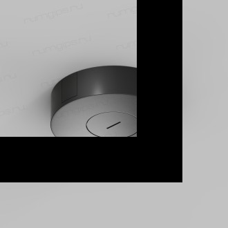 TR5510-BK Накладное основание с возможностью размещения блока питания и подачи питания треку-ремню Belty, серия Base, D205*H50мм, IP20, черный, алюминий