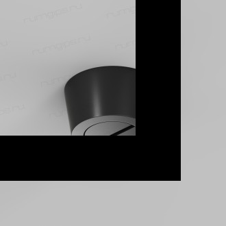 TR5512-BK Накладное основание с возможностью подачи питания треку-ремню Belty, серия Base. Не вмещает блок питания, D75*H43мм, IP20, черный, алюминий