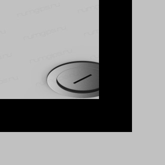 TR5513-BK Встраиваемое основание с возможностью подачи питания треку-ремню Belty, серия Base. Не вмещает блок питания. D100*H72мм, монтажный D90мм, IP20, черный, алюминий