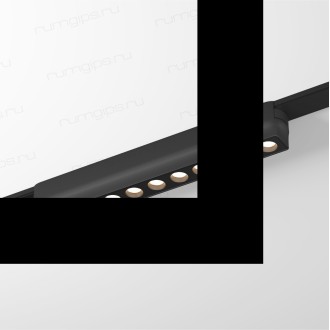 DK5305-BK Светильник для трека Air, серия Grill 3000 со светодиодом, L230*W26*H36мм, 48V DC, 12W, RA?90, 36°, 3000K, IP20, черный, алюминий