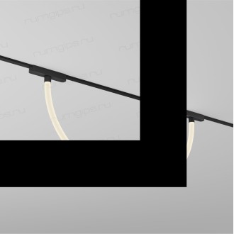 DK5327-BK Светильник для трека Air, серия Ray 3000 со светодиодом, ?22*L1000MM, 48V DC, 12W, RA?90, 360°, 3000K, IP20, черный, алюминий