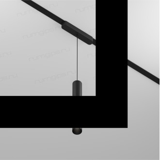 DK5345-BK Светильник для трека Air, серия Hang 4000 со светодиодом, ?35*257мм, 48V DC, 5W, RA?95, 24°, 4000K, IP20, черный, алюминий