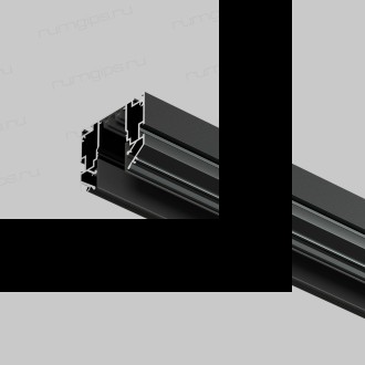 TR2023-BK Профиль-трек SMART ONE, для натяжных потолков, 3 м, алюминий, черный