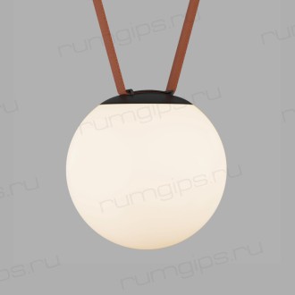 DK5553-BK Cветильник для трека-ремня Belty, серия Orb, со светодиодом, D180*H181мм, 48V DC, 10W, RA90, 120°, 3000K, IP20, белый, акрил