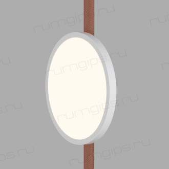 DK5567-WH+BK Cветильник для трека-ремня Belty, серия Flow, со светодиодом, D168*H29.5мм, 48V DC, 10W, RA90, 120°, 3000K, IP20, белый с черным, алюминий