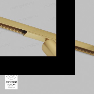 DK5740-SB Светильник для трека SHINE SPOT со светодиодом, D35*H70, 48V DC, 6W, RA?90, 3000K, IP20, сатинированная латунь, алюминий