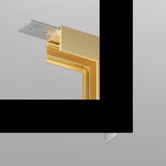 TR5732-SB Угловой элемент для трека SHINE BASE 90° стена-потолок, сатинированная латунь, алюминий