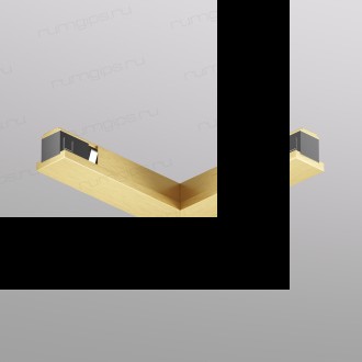 TR5723-SB Электрический коннектор для трека SHINE BASE 90° потолок-потолок, сатинированная латунь, алюминий