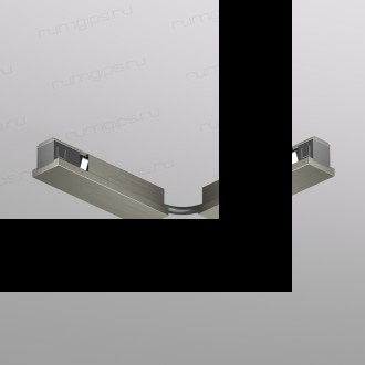 TR5724-DN Электрический коннектор для трека SHINE BASE 90° стена-потолок с поворотом трека под произвольным углом, темный никель, алюминий