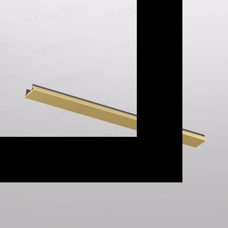 TR5736-SB Декоративная заглушка желоба трека SHINE BASE, 20см, сатинированная латунь, алюминий