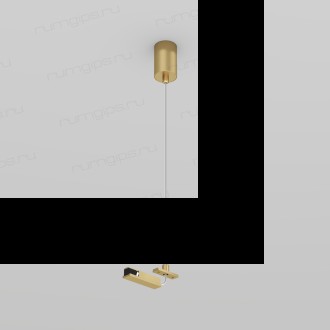 TR5717-SB Подвод питания для подвесного монтажа трека SHINE BASE, 48V DC, IP20, 2м, сатинированная латунь, алюминий