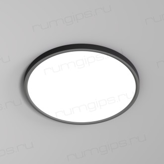 DK6522-BK Накладной светильник THIN, IP40, 36W, 3000K/4000K/6500K, переключатель цветовой температуры на корпусе, черный, полимер