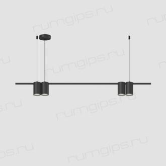 DK4061-BK Подвесной светильник ORBIT, IP20, 4xGU10 LED до 15 Вт, черный матовый, алюминий