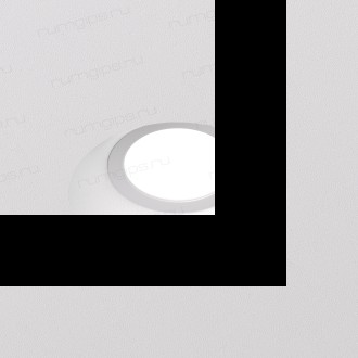 DK2081-WH Встраиваемый точечный светильник для натяжных ПВХ потолков INVIZ, IP 20, до 9 Вт, GU10, LED, белый, ABS-пластик