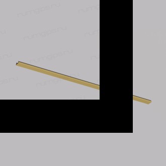 TR5737-SB Декоративная заглушка желоба трека, 50см, для трека Shine, серия Base, сатинированная латунь, алюминий