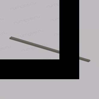 TR5737-DN Декоративная заглушка желоба трека, 50см, для трека Shine, серия Base, темный никель, алюминий