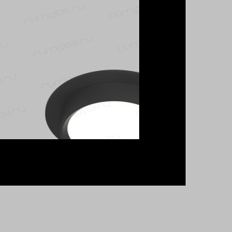 DK2090-BK Встраиваемый светильник FLAT, IP 20, до 15 Вт, GX53, LED, черный, алюминий