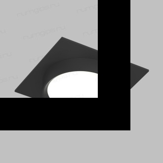 DK2091-BK Встраиваемый светильник FLAT, IP 20, до 15 Вт, GX53, LED, черный, алюминий