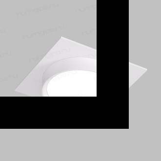 DK2091-WH Встраиваемый светильник FLAT, IP 20, до 15 Вт, GX53, LED, белый, алюминий