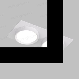 DK2092-WH Встраиваемый светильник FLAT, IP 20, до 15 Вт, GX53, LED, белый, алюминий