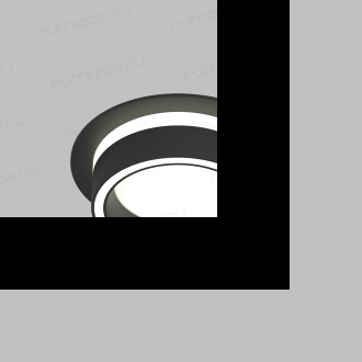 DK2100-BK Встраиваемый светильник NIKO, IP 20, до 15 Вт, GX53, LED, черный, акрил, алюминий