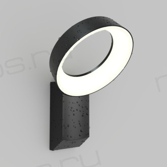 DK9712-BK Настенный светодиодный уличный светильник SANVIK, IP65, 12 Вт, 3000К, черный, алюминий
