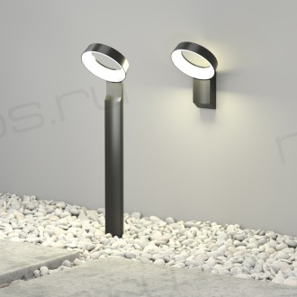 DK9712-BK Настенный светодиодный уличный светильник SANVIK, IP65, 12 Вт, 3000К, черный, алюминий