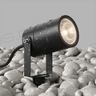 DK9800-BK Грунтовый светильник MOSS, IP65, GU10 LED, до 15 Вт, черный, алюминий