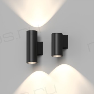 DK9821-BK Настенный уличный светильник BORG, IP65, 18 Вт, 3000К, черный, алюминий