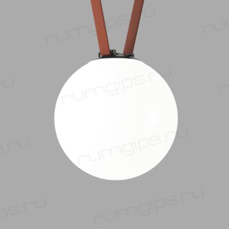 DK5554-BK Cветильник для трека-ремня Belty, серия Orb, со светодиодом, D230*H236мм, 48V DC, 15W, RA90, 120°, 4000K, IP20, черный, акрил