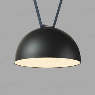 DK5563-BK Cветильник для трека-ремня Belty, серия Flow со светодиодом, D300*H171мм, 48V DC, 28W, RA90, 120°, 3000K, IP20, черный, алюминий