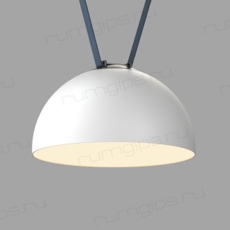 DK5563-WH+BK Cветильник для трека-ремня Belty, серия Flow со светодиодом, D300*H171мм, 48V DC, 28W, RA90, 120°, 3000K, IP20, белый с черным, алюминий