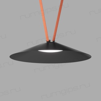 DK5568-BK Cветильник для трека-ремня Belty, серия Flow, со светодиодом, D600*H122мм, 48V DC, 24W, RA90, 120°, 4000K, IP20, черный, алюминий