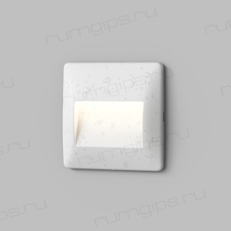 Светильник встраиваемый в стену HELM, IP65, LED 3000K, 2.5 Вт, белый, пластик