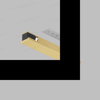 TR5722-SB Электрический коннектор прямой для трека SHINE BASE, 48V DC, IP20, сатинированная латунь, алюминий