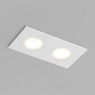 Встраиваемый влагозащищенный светильник PORT, 2?15 Вт макс., LED, GU5.3, IP65, корпус из полимера, цвет белый