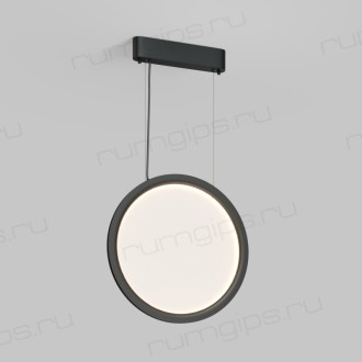 Подвесной светильник вертикальный VEIL, 25 Вт, ?450?1950 мм, LED 2700-6000K, IP20, пульт Д/У (в комплекте), черный, алюминий, акрил