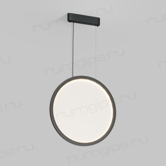 Подвесной светильник вертикальный VEIL, 35 Вт, ?600?2100 мм, LED 2700-6000K, IP20, пульт Д/У (в комплекте), черный, алюминий, акрил